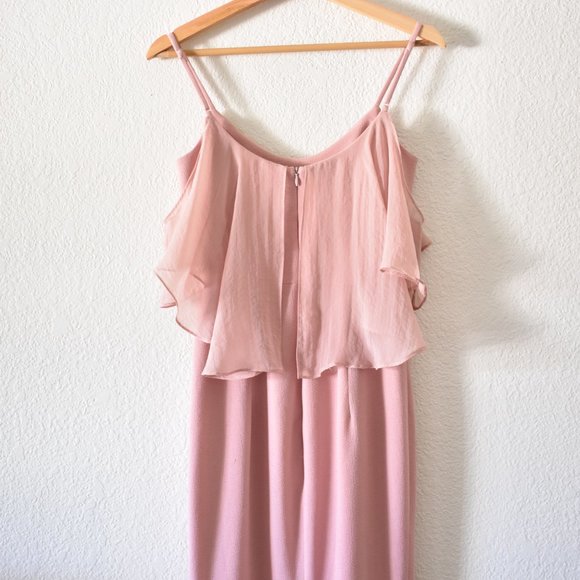 Dress The Population Diana Cold Shoulder Slit Maxi Dress - Picture 9 of 15